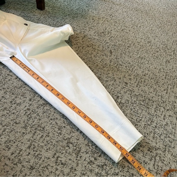 NWT Eileen Fisher White 5 PKTS Clam Digger Wide Leg Dress Capris Size Medium - Picture 11 of 12